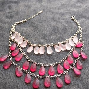 Red and pink necklace